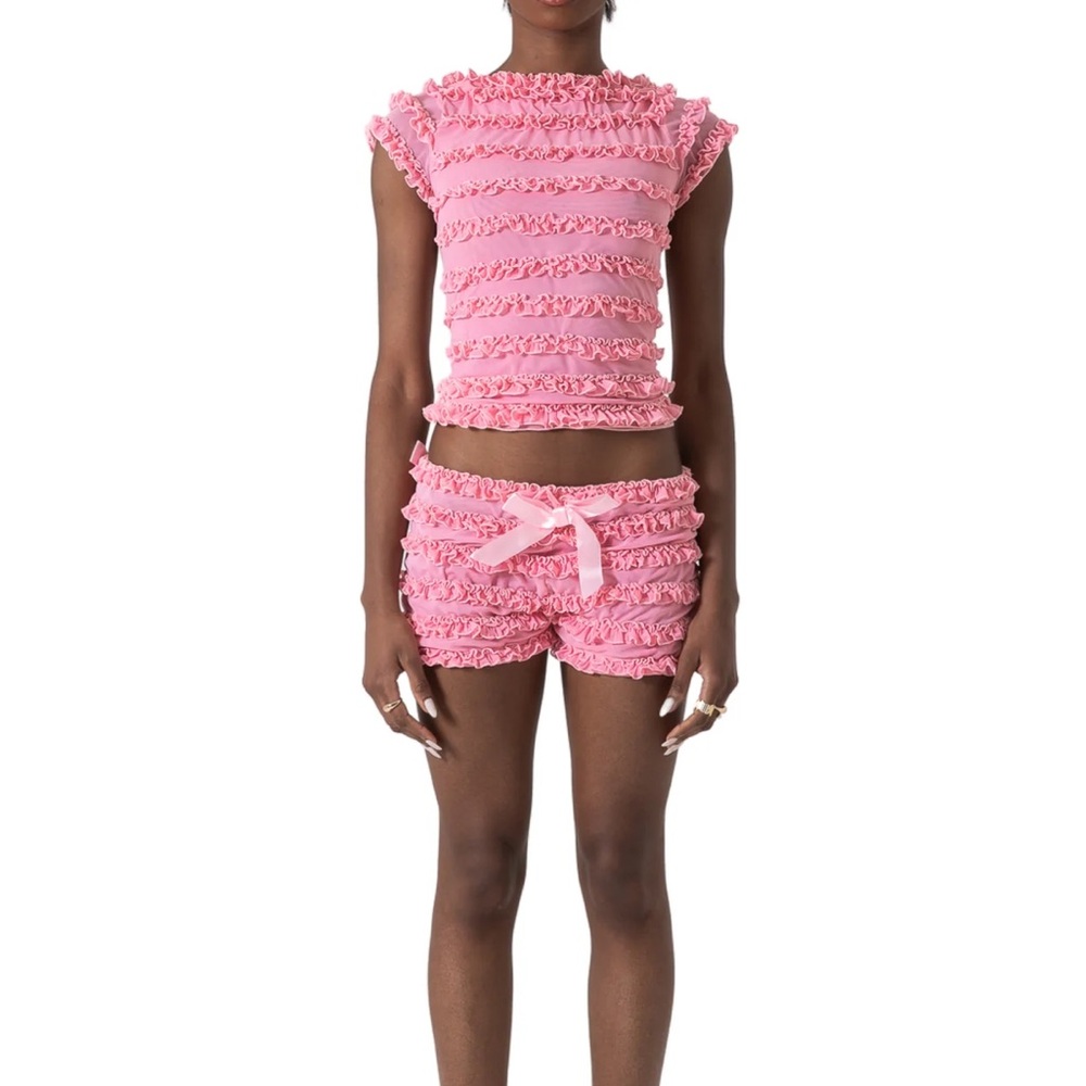 Pink Ruffled Amelia Set Unworn